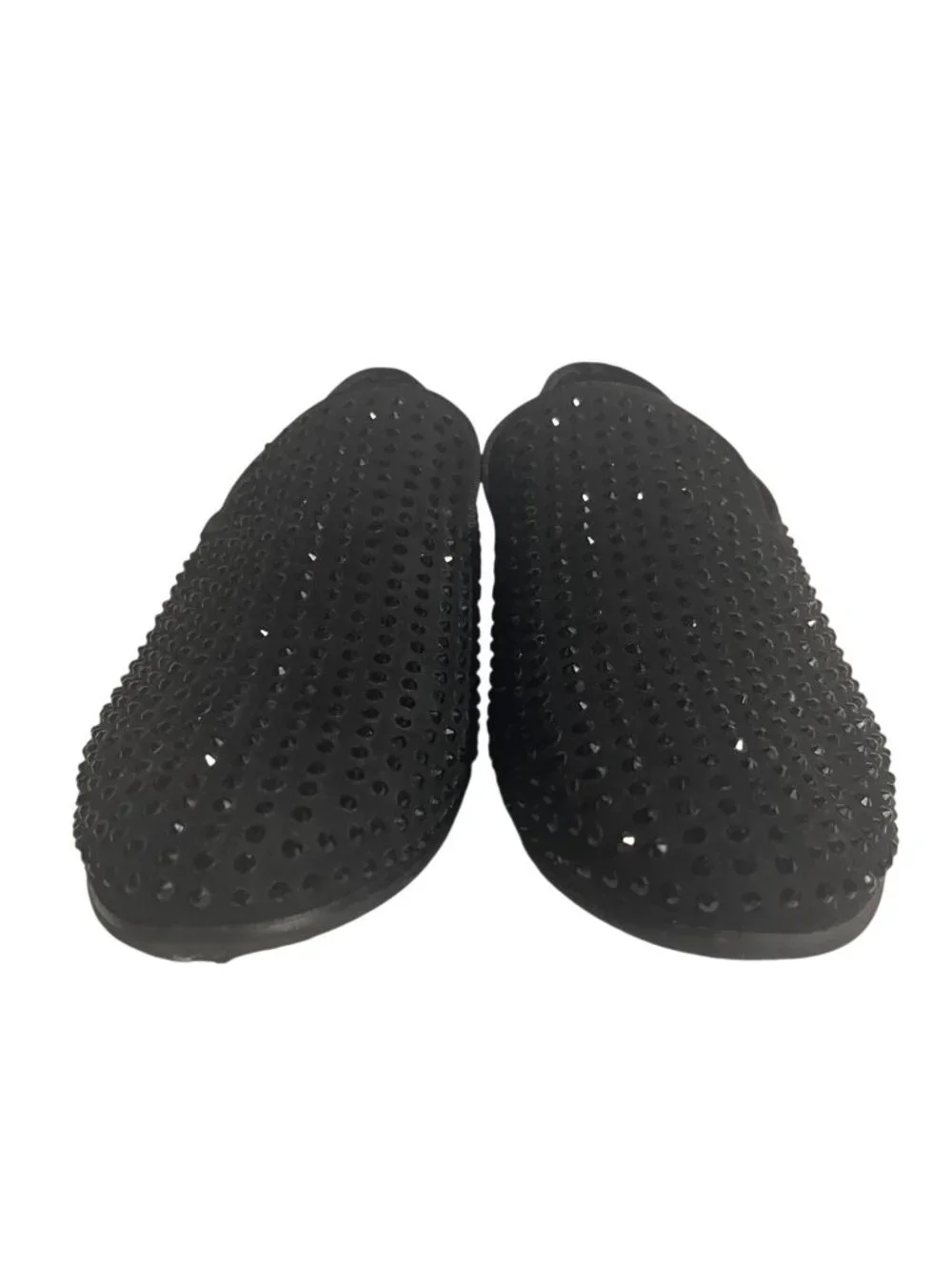 Steve Madden Mens/Kids Caviar Rhinestone Loafers Size 7 Black BCAV01M6
